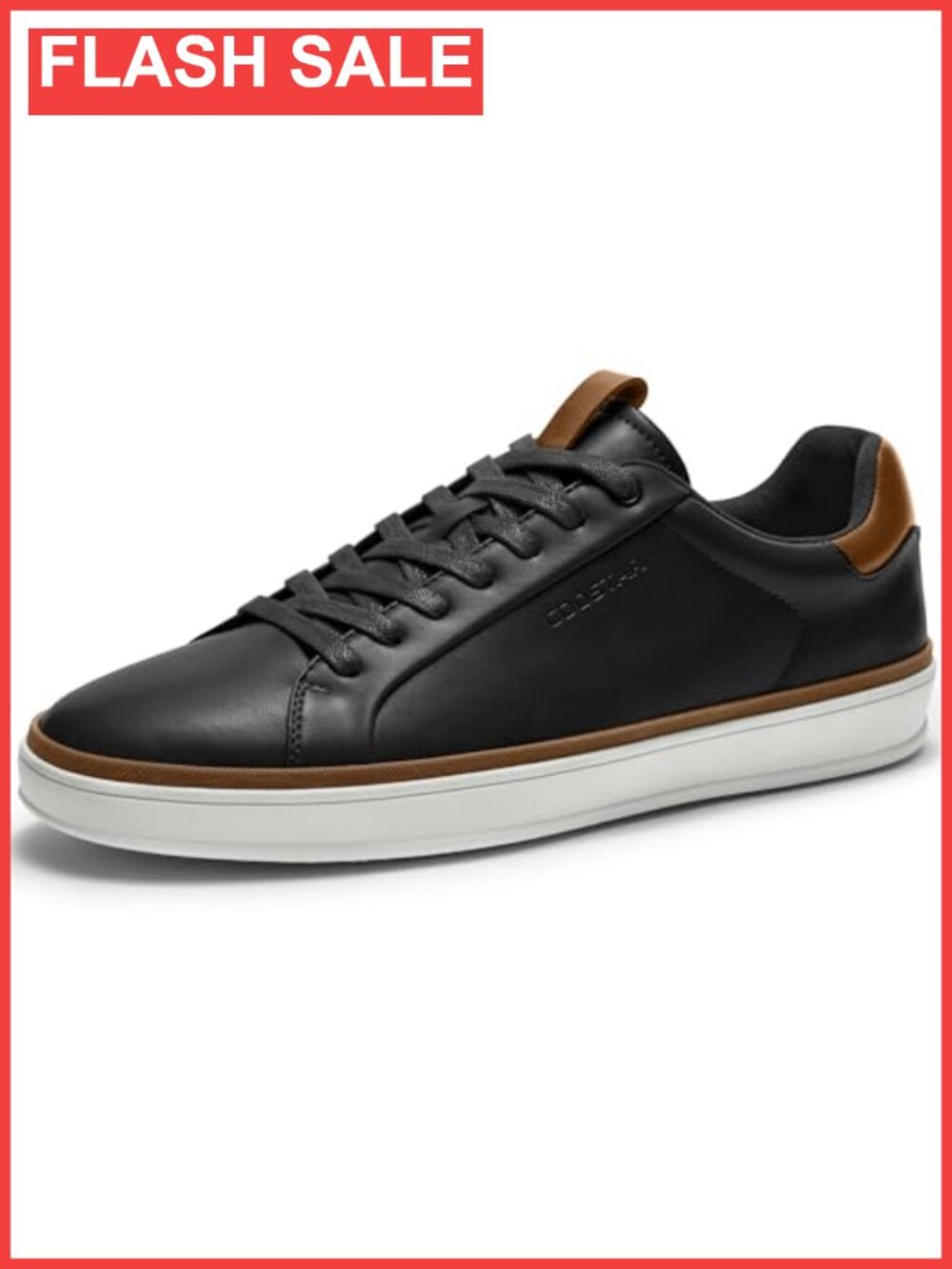 Men's Casual Dress Sneakers Faux Leather Lace-Up Business Shoes